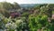 Aerial view of lilac flowers in the Botanical Garden named after Grishko, Kyiv.