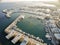 Aerial view of Limassol Old Port, Cyprus