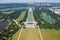 Aerial view of Lincoln memorial in Washington DC