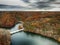 Aerial view of Little Seneca Lake at Black Hill Reginal Park