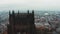 Aerial view of the Liverpool Cathedral or Cathedral Church of Christ