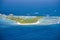 Aerial view of Lobos Island North of Puerto Rico