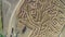 Aerial view of a local corn maze in Idaho