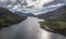 Aerial view of Loch Leven towards Glencoe, Lochaber