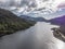 Aerial view of Loch Leven towards Glencoe, Lochaber