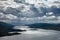 Aerial view of Loch Riddon on Cowal peninsula Argyll and Bute Sc