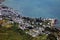 Aerial view of Locmariaquer in Brittany, France