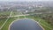 Aerial view of London Hyde Park UK United Kingdom drone top view