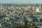 Aerial view of London from London Eye in late October