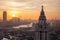 Aerial view of London from St.Paul`s Cathedral, United Kingdom