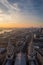 Aerial view of London from St.Paul`s Cathedral, United Kingdom