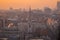 Aerial view of London from St.Paul`s Cathedral, United Kingdom