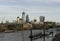 Aerial view of London: Walkie talkie building