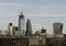 Aerial view of London: Walkie talkie building