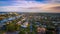 Aerial view looking south over Deerfield Beach, FL