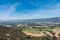 Aerial view of Los angeles city