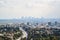 Aerial view of Los angeles city from Runyon Canyon park Mountain View