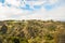 Aerial view of Los angeles city from Runyon Canyon park Mountain View