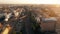 Aerial view of lots of railways in city of Hamburg, Germany.