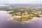 Aerial View of Lough Corrib in Ireland