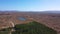 Aerial view of the Loughderryduff windfarm between Ardara and Portnoo in County Donegal - Ireland