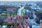 Aerial view of Lubeck from the Saint Petri Church tower