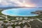 Aerial view of Lucky Bay in Cape Le Grand National Park near Esperance at Western Australia, Australia. Australian tourism,