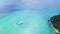 Aerial View of Luxury Boat in Stunning Blue Ocean