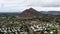 Aerial view of luxury villas and mountain, Scottsdale