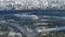 Aerial view of Luzhniki arena stadium in Moscow in autumn evening