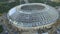 Aerial view of Luzhniki Stadium under reconstruction, Moscow