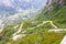 Aerial View of Lysefjord and Lysebotn from the mountain Kjerag, in Forsand municipality.