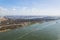 Aerial view of the Maasvlakte terminal in the port of Rotterdam, The Netherlands