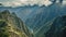 Aerial view of Machu Picchu in Peru, South America, AI Generated