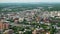 Aerial view of Macon, historic city in central Georgia with old historical architecture. USA panoramic cityscape