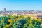 Aerial view of Madrid dominated by Edificio de Espana building, Spain