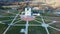 Aerial View Majestic Aglona Cathedral in Latvia. White Chatolic Church Basilica.