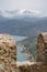 Aerial view of the majestic city of Cefalu in Sicily, southern Italy