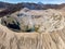 Aerial view majestic mount crater volcano, Kawah Bromo