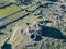 AERIAL VIEW OF THE MAJESTIC NURAGHE LOSA, SARDINIA