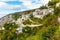 Aerial view of Makrinitsa village in Pelion, Greece