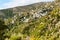 Aerial view of Makrinitsa village in Pelion, Greece