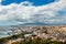 Aerial view of Malaga in a beautiful spring day, Spain