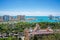 Aerial view of Malaga Coast, Port of Malaga and City Hall - Malaga, Andalusia, Spain