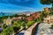 Aerial view of Malaga taken from Gibralfaro castle