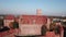 Aerial view Malbork castle in Pomerania region of Poland