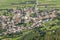 Aerial view of Malles Venosta on a sunny day, South Tyrol, Italy