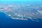 Aerial view of Malmo coast in Sweeden