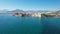 Aerial view of the Mamure Castle in Anamur Town, Turkey