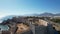 Aerial view of the Mamure Castle in Anamur Town, Turkey